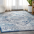 JONATHAN Y MDP100B-4 Modern Vintage Medallion Indoor Area -Rug Country Floral Easy -Cleaning Bedroom Kitchen Living Room, 4 X 6,