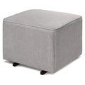 DaVinci Universal Gliding Ottoman in Misty Grey, Greenguard Gold & CertiPUR-US Certified