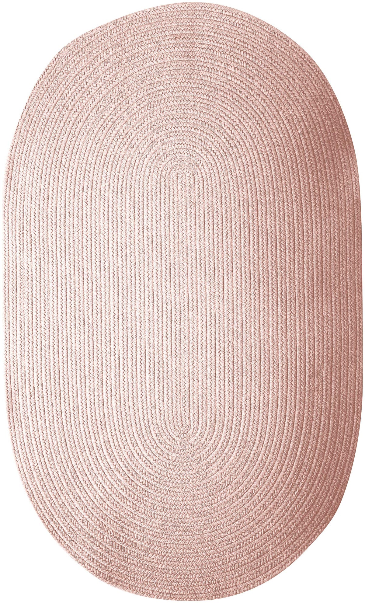 Colonial Mills Polypropylene Braided Rug 7X9 Blush Pink