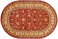 Unique Loom Voyage Collection Traditional Oriental Classic Intricate Design Area Rug (4 0 x 6 0 Oval, Red/Gold)