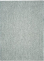 Safavieh Courtyard Collection 8' X 10' Aqua/Grey Cy8521 Indoor/ Outdoor Patio Backyard Mudroom Area Rug