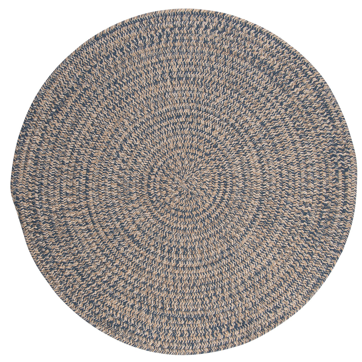 Tremont Round Area Rug, 8 By 8-Feet, Denim