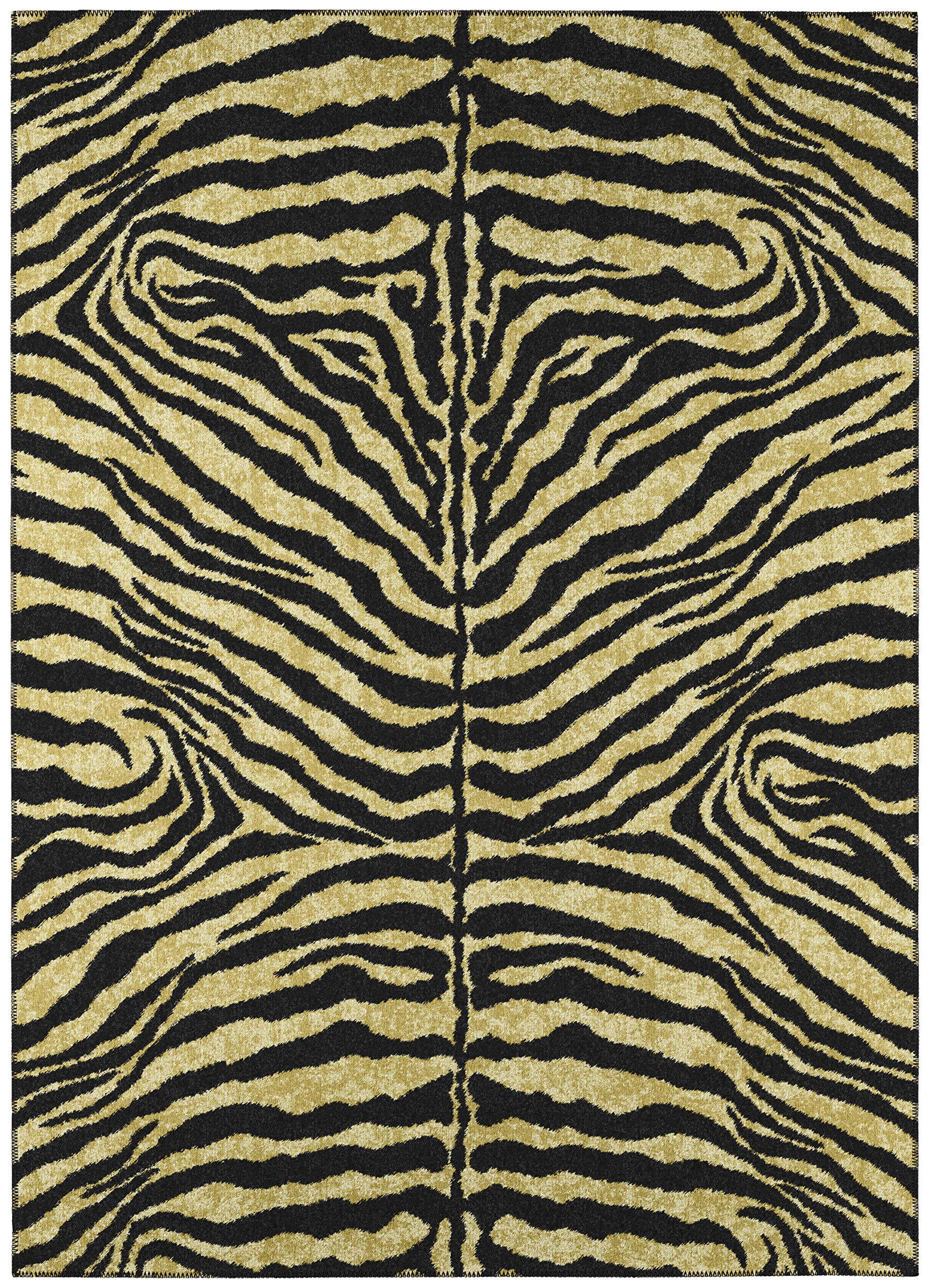 Addison Rugs Safari Asf31 Gilded Washable 10' X 14' Indoor Outdoor Area Rug, Easy Clean, Machine Washable, Non Shedding, Bedroom, Entry, Living Room, Dining Room, Kitchen, Patio Rug