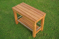 Teakstation Grade-A Teak Wood 24'X12' Fremantle Large Shower Bath Room Pool Bench With Shelf #Tsaxsb8