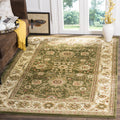 SAFAVIEH Lyndhurst Collection Area Rug - 53 Square, Sage & Ivory, Traditional Oriental Design, Non-Shedding & Easy Care, Ideal 