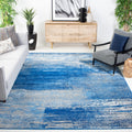 Safavieh Adirondack Collection 12 Square Silver/Blue ADR112F Modern Abstract Non-Shedding Area Rug