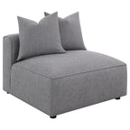 Coaster Home Furnishings Jennifer Upholstered Armless Chair Grey