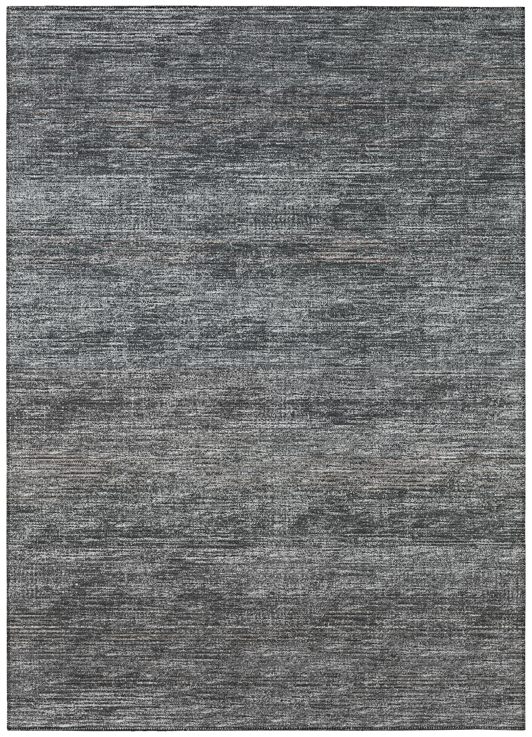 Addison Rugs Marston 10' X 14' Transitional Gray Indoor Outdoor Area Rug, Stain Resistant, Machine Washable, Non Shedding, Bedroom, Living Room, Dining Room, Kitchen Rug