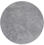 HomeRoots Decor 6' Round Polyester Grey Heather Area Rug