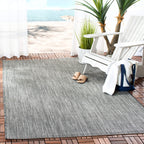 SAFAVIEH Courtyard Collection CY8022 Indoor/ Outdoor Non-Shedding Easy Patio Backyard Porch Deck Mudroom Area, 5'3'' x 7'7'', Bl