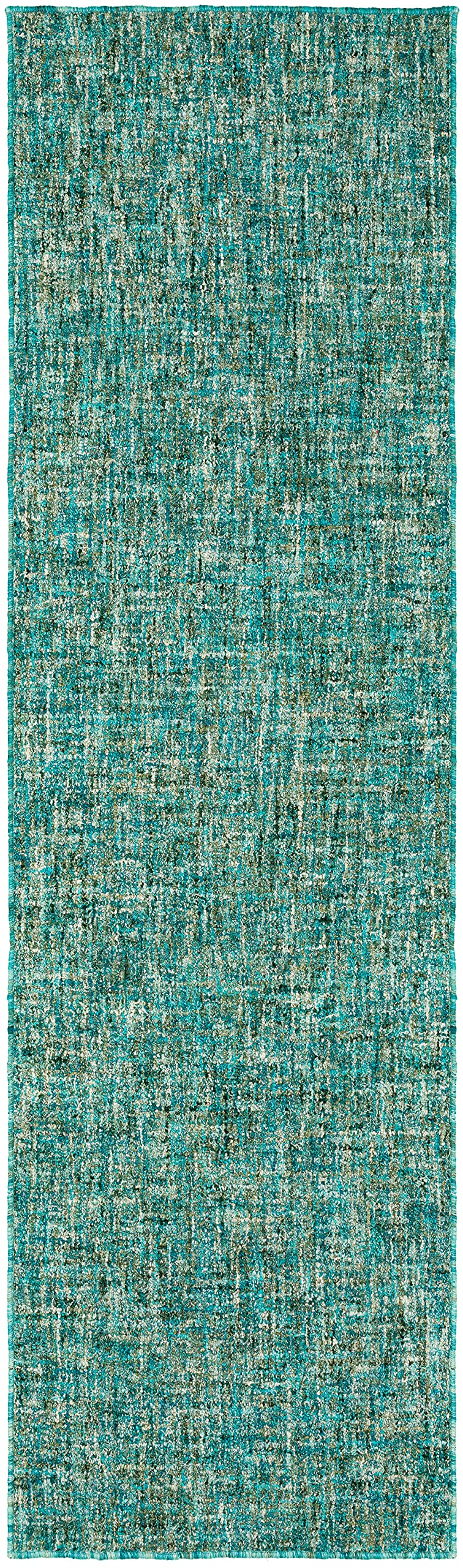 Addison Rugs Winslow Awn31 Peacock 2’3" X 7’6" Rectangle Soft Wool Blend Runner Rug, Durable, Handmade, Bedroom, Entryway, Laundry Room, Living Room, Dining Room, Kitchen Rug