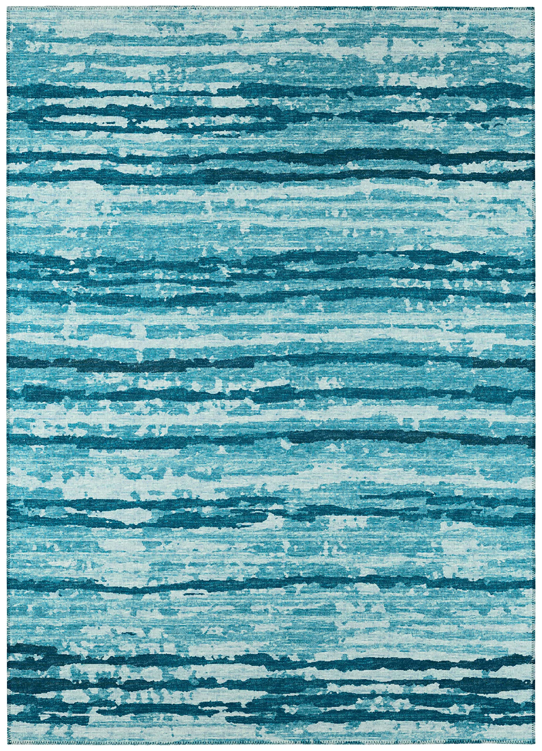Addison Rugs Bravado Abv34 Blue Washable 8' X 10' Indoor Outdoor Area Rug, Easy Clean, Machine Washable, Non Shedding, Bedroom, Entry, Living Room, Dining Room, Kitchen, Patio Rug