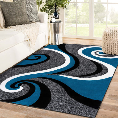 0327 Turquoise 40x53 Area Rug Carpet Large New