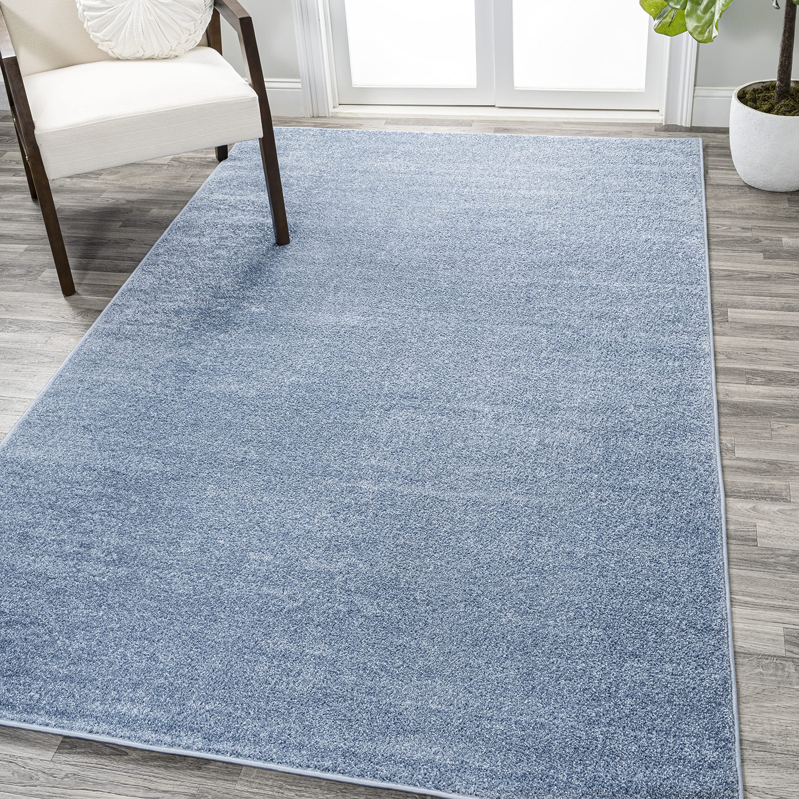 JONATHAN Y SEU100F-4 Haze Solid Low-Pile Indoor Area -Rug Casual Contemporary Solid Traditional Easy -Cleaning Bedroom Kitchen L
