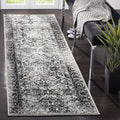 SAFAVIEH Adirondack Collection Runner Rug - 21 x 6, Grey & Black, Oriental Distressed Design, Non-Shedding & Easy Care, Ideal 