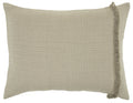 Rizzy Home Doh Collection Windsor Natural King Sham, 20" X 36", Indigo