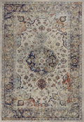 HomeRoots Decor 5'3'X 7'7' Polypropelene Ivory Area Rug