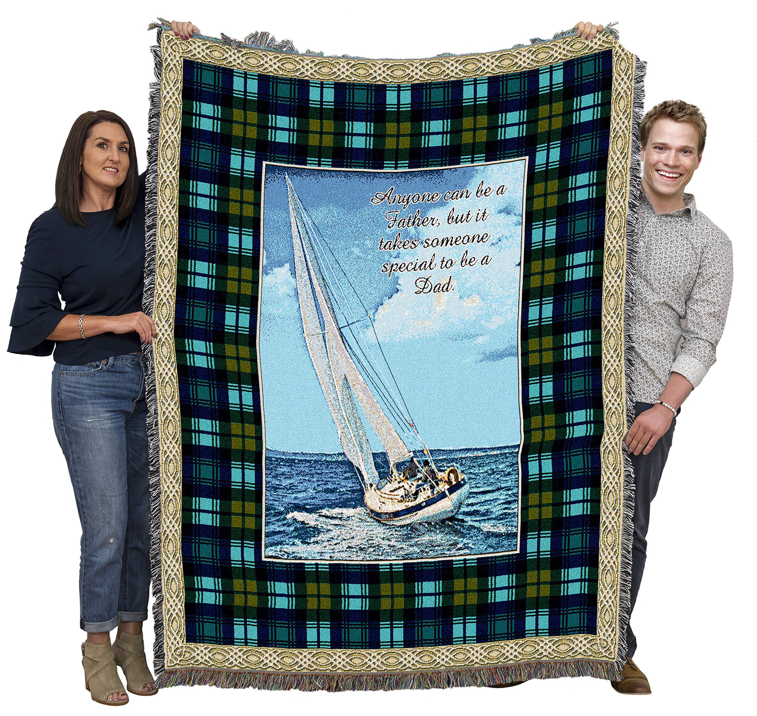 Pure Country Weavers Takes Someone Special To Be A Dad Blanket - Gift Tapestry Throw Woven From Cotton - Made In The Usa (72X54)