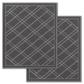 Sliptogrip Universal Door Mat, Plaid Design - Grey, 42 X 5 - No Slip, Durable And Washable, Outdoor And Indoor Floor Welcome Mat