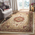 SAFAVIEH Lyndhurst Collection Area Rug - 53 x 76, Ivory & Red, Traditional Oriental Design, Non-Shedding & Easy Care, Ideal fo