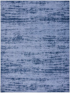 Nourison Essentials Indoor/Outdoor Solid Abstract Denim 10' X 14' Area Rug, Easy Cleaning, Non Shedding, Bed Room, Living Room, Dining Room, Backyard, Deck, Patio (10X14)