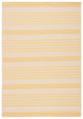 SAFAVIEH Courtyard Collection 2' x 3'7'' Gold/Beige CY6062 Nautical Coastal Stripe Indoor/-Outdoor Waterproof Easy-Cleaning Pati