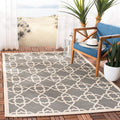 SAFAVIEH Courtyard Collection Area Rug - 53 x 77, Grey & Beige, Non-Shedding & Easy Care, Indoor/Outdoor & Washable-Ideal for 