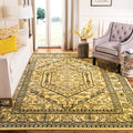 SAFAVIEH Adirondack Collection Area Rug - 4 Square, Navy & Ivory, Oriental Medallion Design, Non-Shedding & Easy Care, Ideal fo
