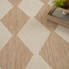 Nourison Positano Indoor/Outdoor Jute 5' X 7' Area Rug, Easy Cleaning, Non Shedding, Bed Room, Living Room, Dining Room, Backyard, Deck, Patio (5X7)