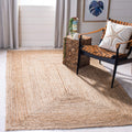 SAFAVIEH Cape Cod Collection Area Rug - 5 x 8, Natural, Handmade Flat Weave Jute, Ideal for High Traffic Areas in Living Room,