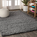 JONATHAN Y MCR106A-5 Mercer Shag Plush Indoor Area -Rug Contemporary Modern Bohemian Glam Solid Easy -Cleaning High Traffic Bedr