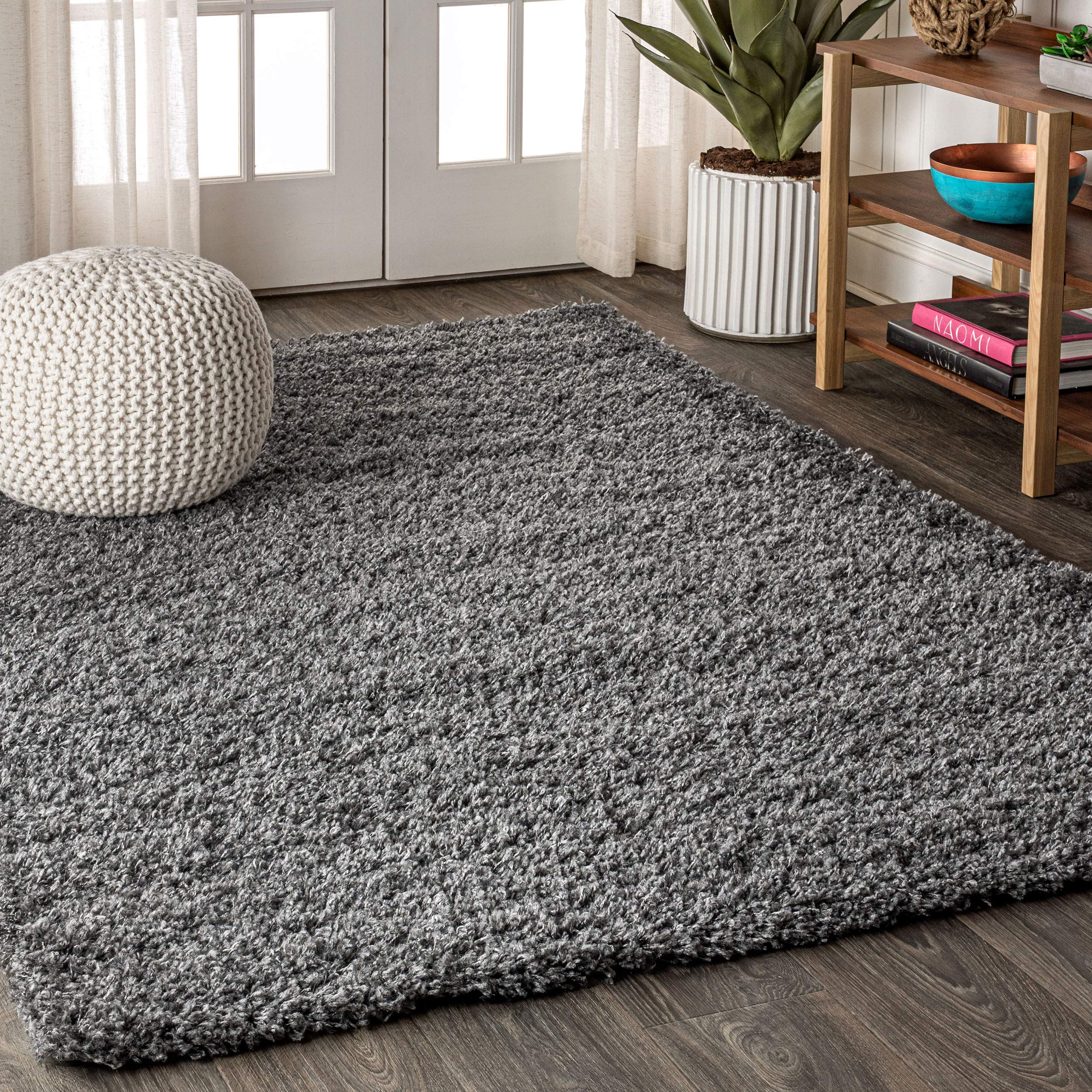 JONATHAN Y MCR106A-5 Mercer Shag Plush Indoor Area -Rug Contemporary Modern Bohemian Glam Solid Easy -Cleaning High Traffic Bedr