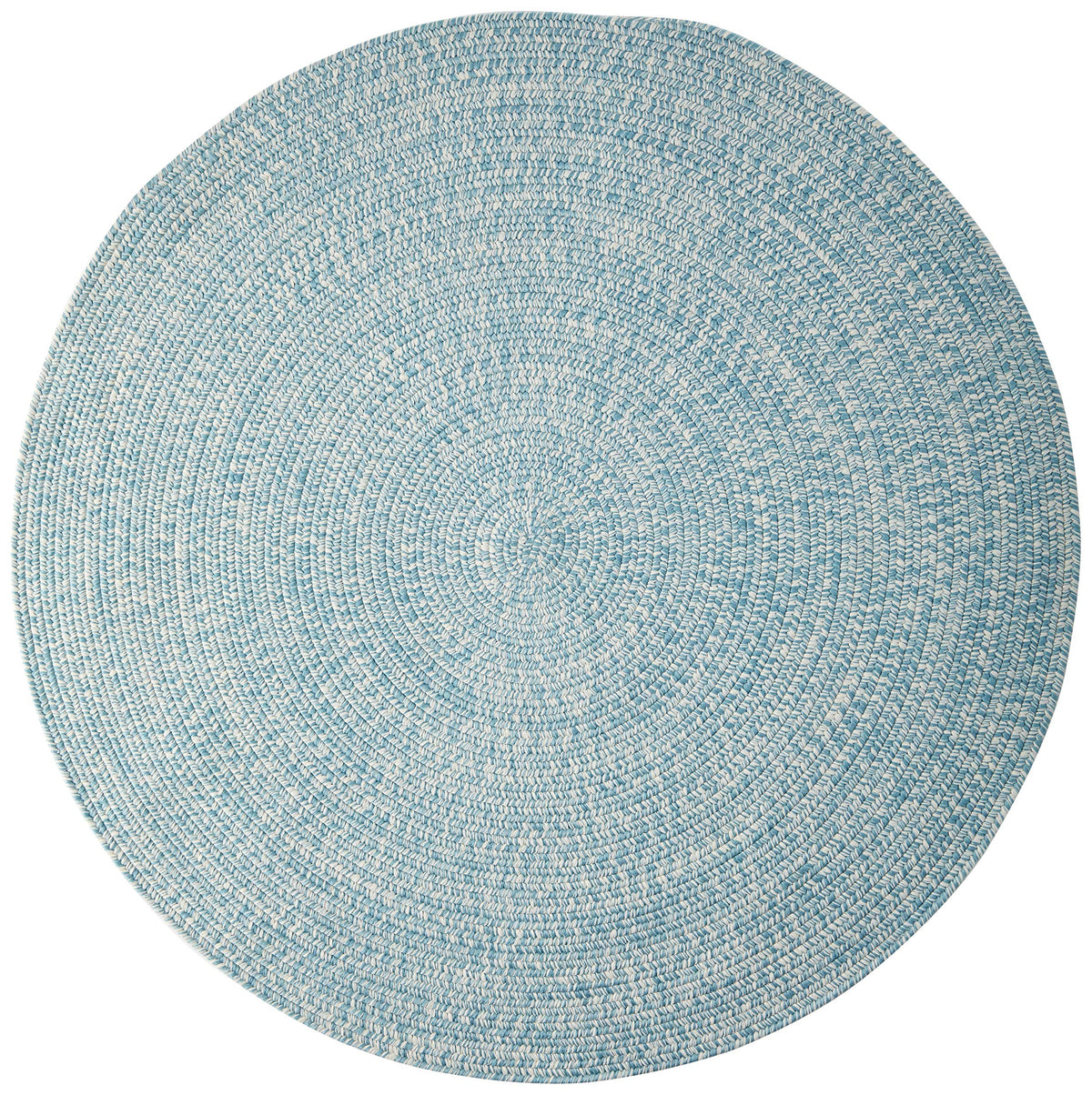 Colonial Mills Kaari Tweed Round Indoor/Outdoor Braided Area Rug, 10' X 10', Federal Blue