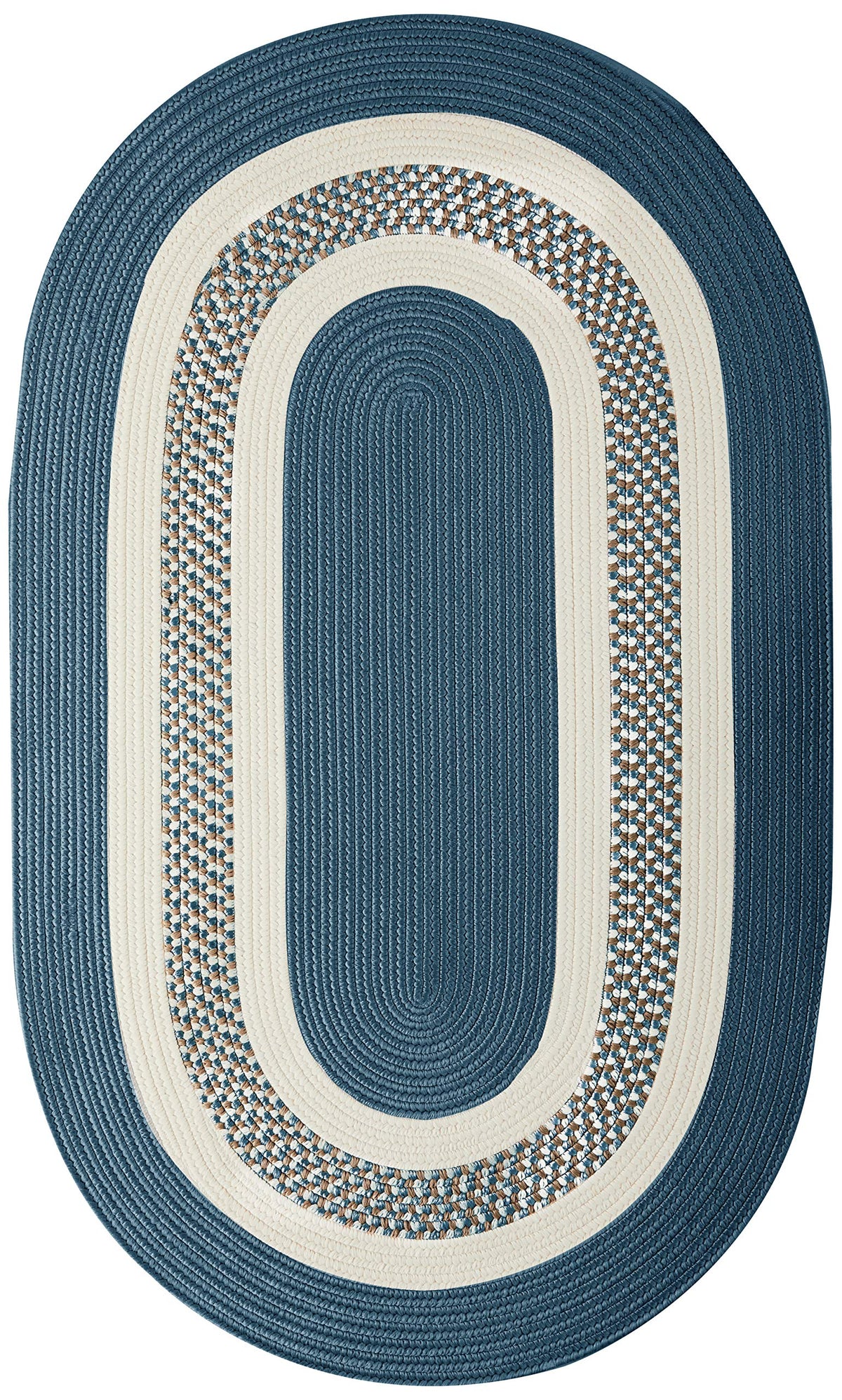 Crescent Area Rug, 4X6, Lake Blue