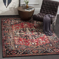 SAFAVIEH Vintage Hamadan Collection Accent Rug - 27 x 5, Red & Multi, Oriental Persian Design, Non-Shedding & Easy Care, Ideal