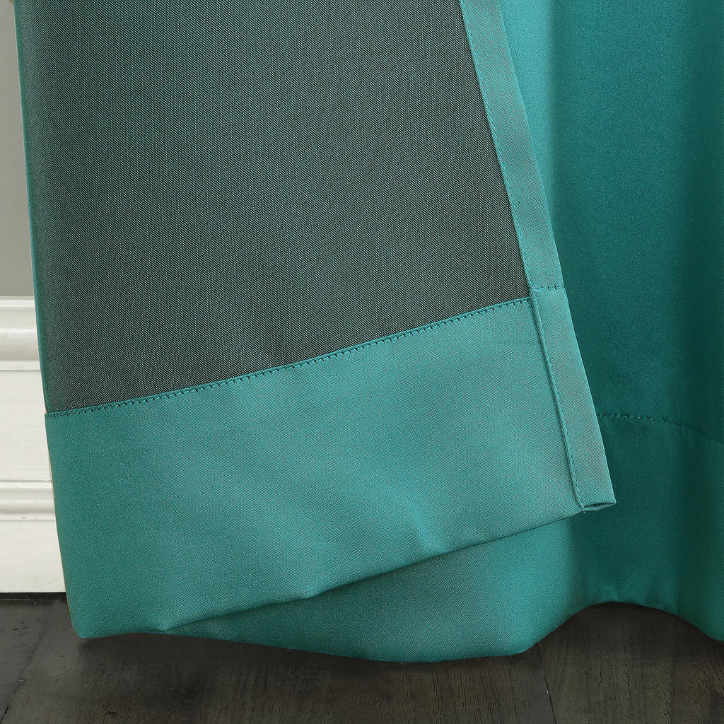 Sun Zero Barrow 2-Pack Energy Saving Grommet Curtain Panel Pair, 54'' X 95, Marine Blue