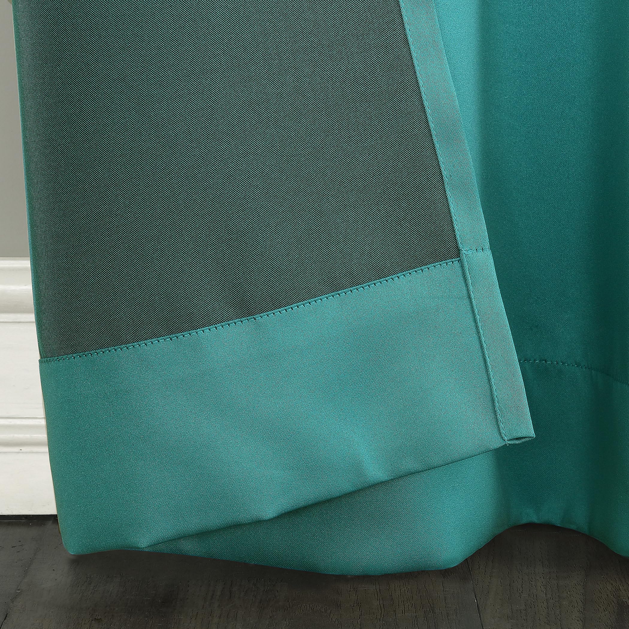 Sun Zero Barrow 2-Pack Energy Saving Grommet Curtain Panel Pair, 54'' X 95, Marine Blue