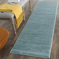 SAFAVIEH Vision Collection Accent Rug - 3 x 5, Aqua, Modern Ombre Tonal Chic Design, Non-Shedding & Easy Care, Ideal for High 