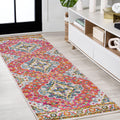 JONATHAN Y BMF106C-28 Bohemian Flair Boho Vintage Medallion Indoor Area -Rug, Rustic Mediterranean Chic Easy -Cleaning,Bedroom,K