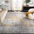 SAFAVIEH Craft Collection Area Rug - 9 x 12, Grey & Beige, Modern Abstract Design, Non-Shedding & Easy Care, Ideal for High Tr