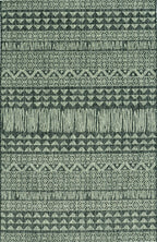 HomeRoots 5' X 8' Charcoal Aztec Pattern Rug