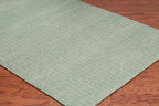 Rizzy Home | Tw2927 | Twist Collection | Wool Area Rug | 2'6" X 8' | Green/Off White Chevron