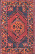 Momeni Afshar Polyester Area Rug, 3 X 5, Red