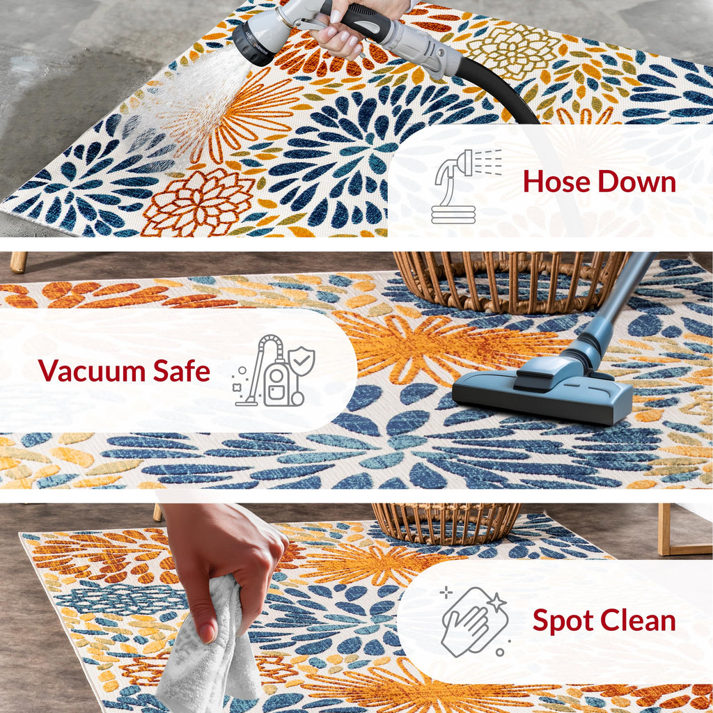 Nuloom Monique Floral Indoor/Outdoor Area Rug, 3X5, Multi