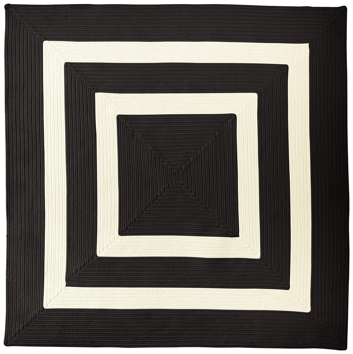 La Playa Area Rug 3X3 Black & White