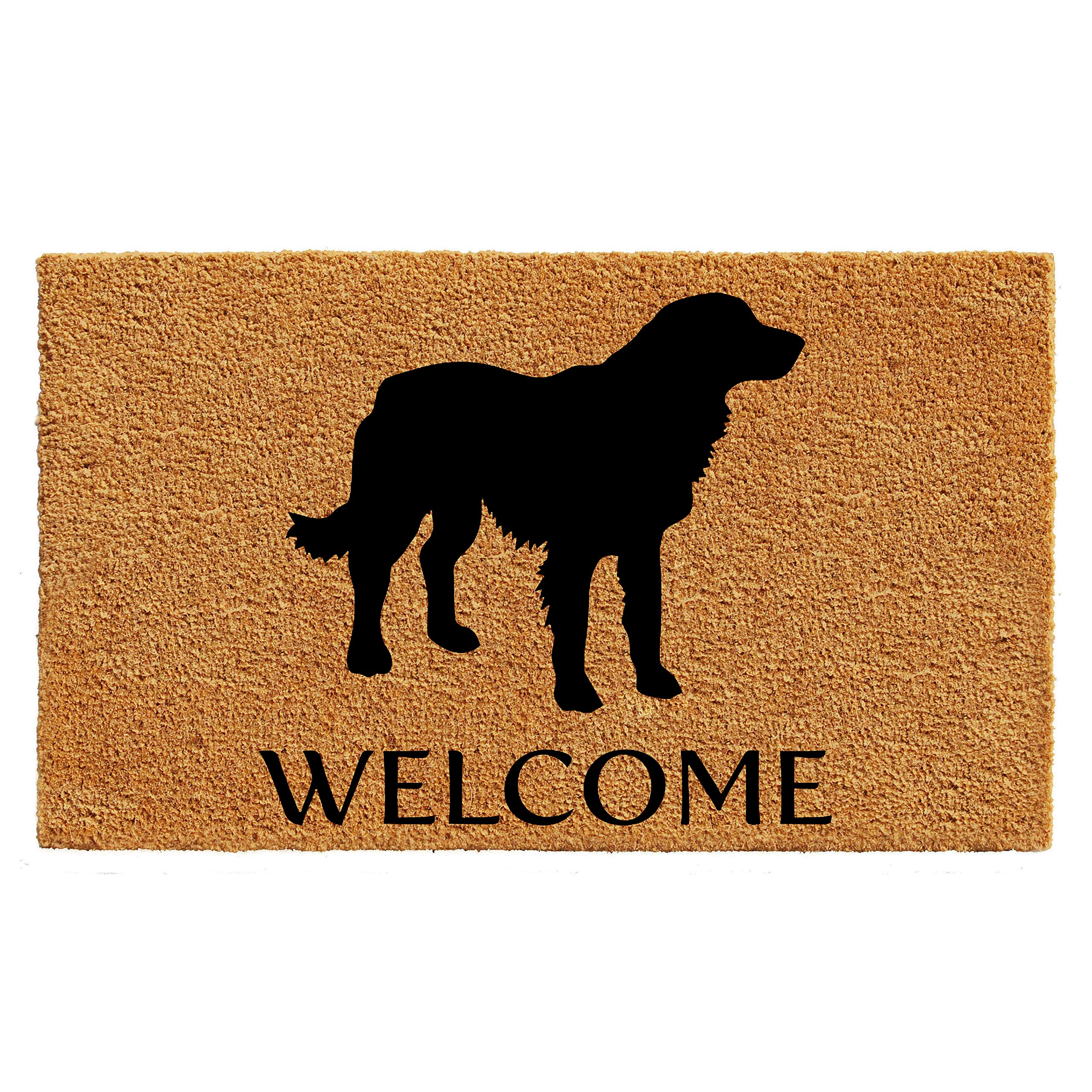 Calloway Mills Az105521729 Golden Retriever Doormat, 17' X 29', Natural/Black
