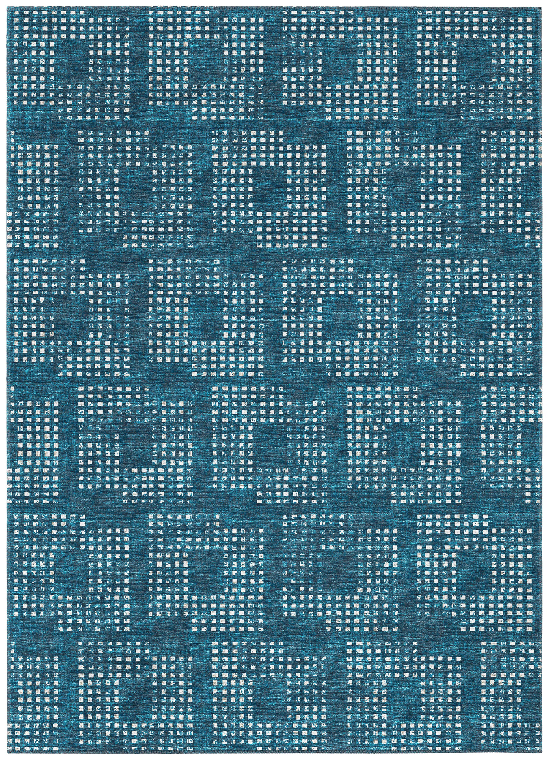 Addison Rugs Eleanor Aer31 Blue 3' X 5' Indoor Outdoor Area Rug, Easy Clean, Machine Washable, Non Shedding, Bedroom, Living Room, Dining Room, Kitchen, Patio Rug