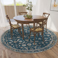 Dalyn Rugs Jericho Jc4 Navy 10' X 10' Rectangle Soft Round Rug, Easy Clean, Non Shedding, Bedroom, Entry, Living Room, Dining Room, Kitchen Rug