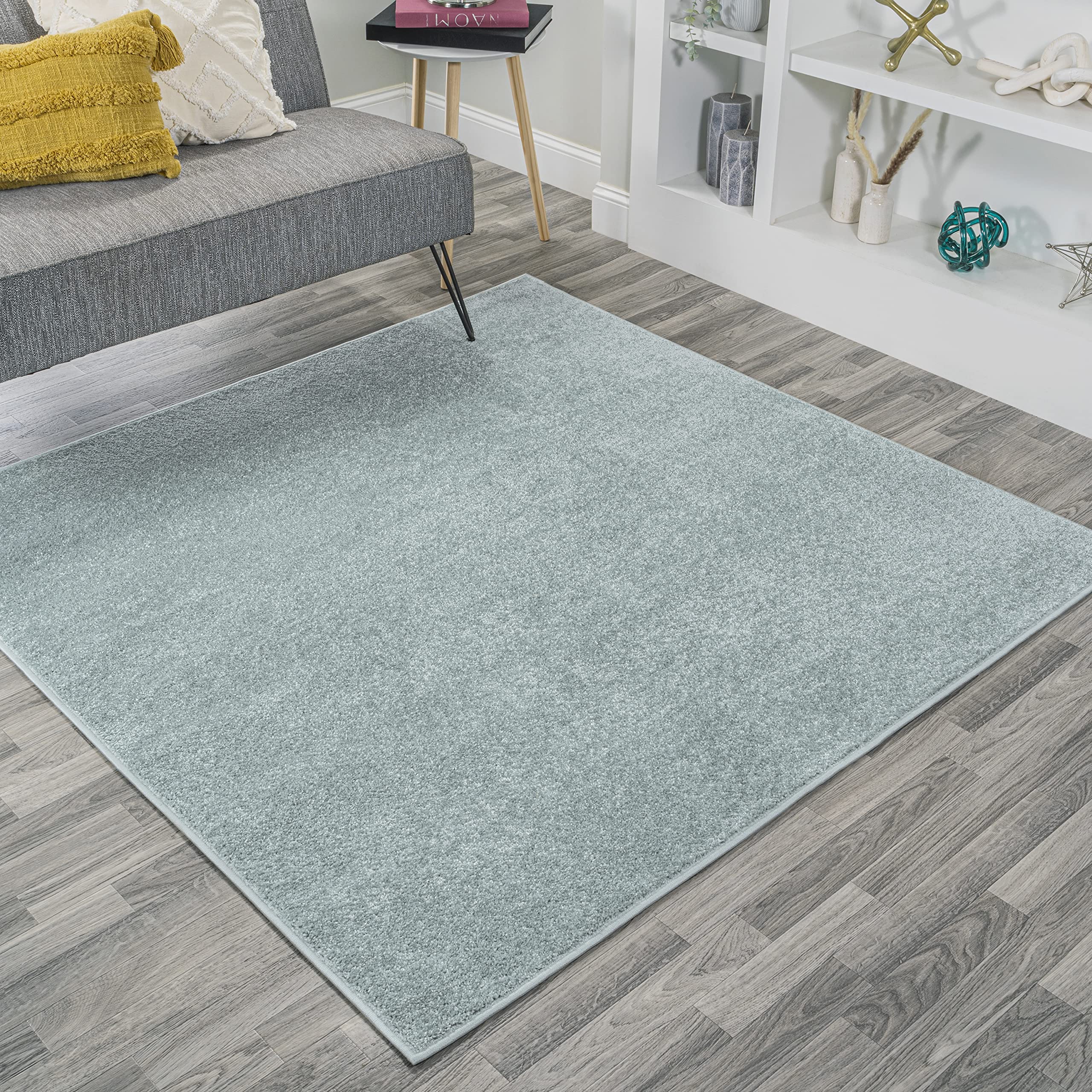 JONATHAN Y SEU100S-6SQ Haze Solid Low-Pile Indoor Area Rug, Coastal, Bohemian, Minimalist, Classic, Casual for Bedroom,Kitchen,L