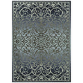 Maples Rugs Pelham Vintage Area Rugs for Living Room & Bedroom [Made in USA], 5 x 7, Navy/Grey